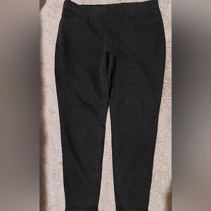 Evri Pull On Black Jeggings Jeans Womens Plus 16W Mid Rise Basic Capsule